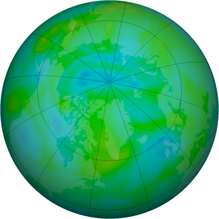 Arctic ozone map for 01 September 2013